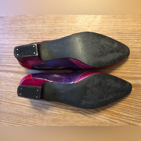 Margaret Jerrold ladies leather low block heeled pump. Size 6M. - Picture 6 of 9